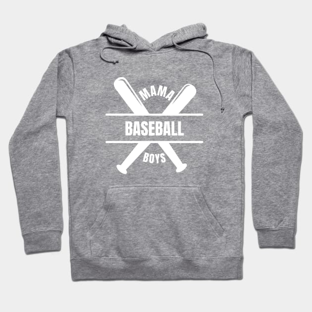 Baseball Mama Of Boys Hoodie by Wifspin